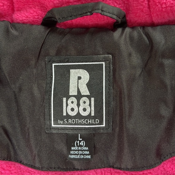 R.1881 By S.ROTHSCHILD Black Kids Puffer Coat size large 14 - Picture 4 of 7